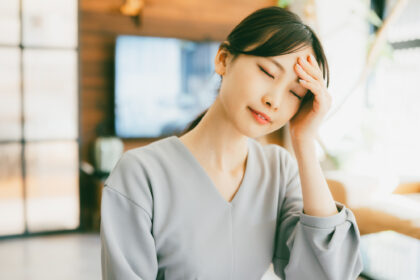 美人な女性のポートレート